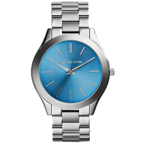 michael kors slim runway women's stainless steel watch 42mm|Michael Kors runway watch silver.